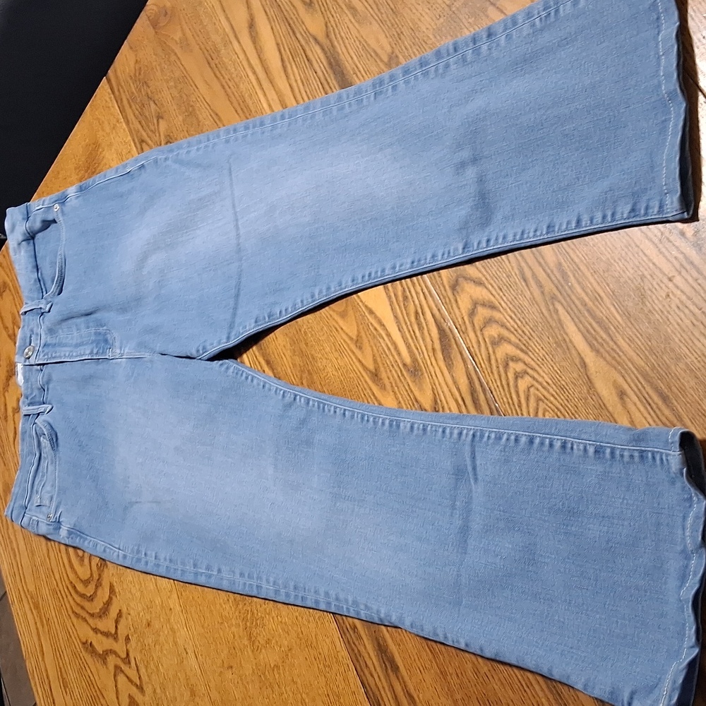 Frame Denim Light Blue Wide Leg Jeans